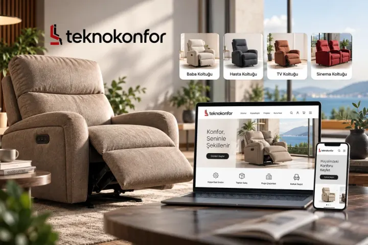 Teknokonfor E-Ticaret Sitesini Yeniledi: Recliner Koltuk Alışverişinde Yeni Dönem
