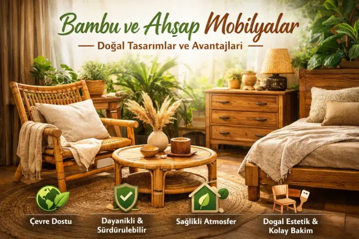 Bambu ve Ahşap Mobilyalar: Doğal Tasarımlar ve Avantajları