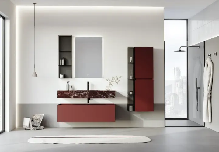 ORKA Banyo Levanto Serisi ile Doğal Taş Estetiği ve Modern Banyo Mobilyası Anlayışı Buluşuyor