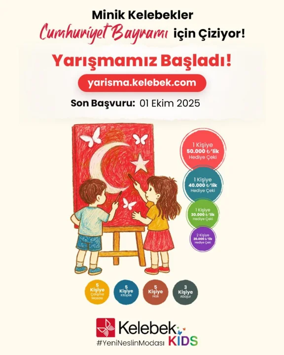 Minik Kelebekler Cumhuriyet Bayramı İçin Çiziyor!