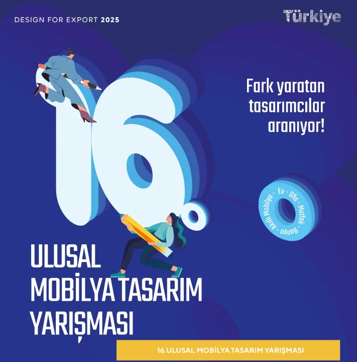 İhracata Yönelik 16. Ulusal Mobilya Tasarım Yarışması’nın Ödül Töreni 24 Eylül’de