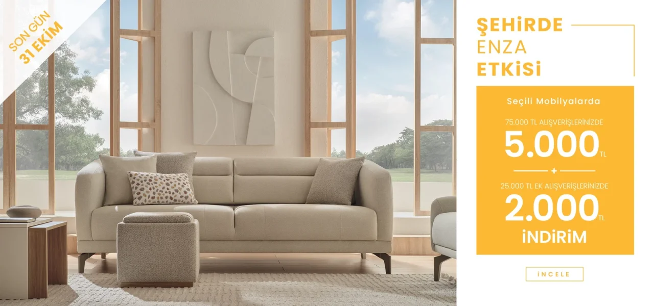 Enza Home’da Sonbaharın En Büyük Fırsatı: Harcadıkça Kazandıran İndirimler!