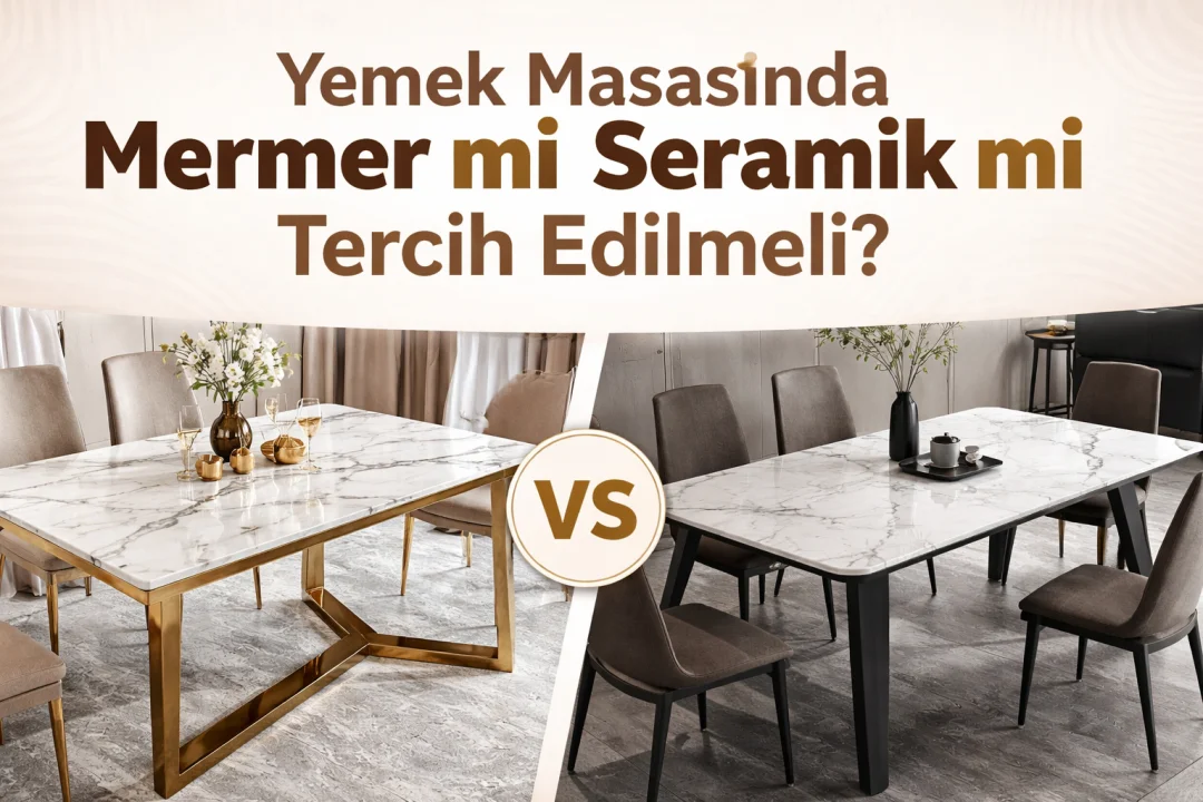 Yemek Masasında Mermer mi Seramik mi Tercih Edilmeli?