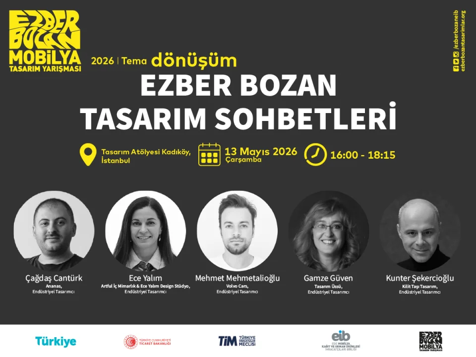 Ezber Bozan Tasarım Sohbetleri’nin İkinci Durağı İstanbul Oluyor