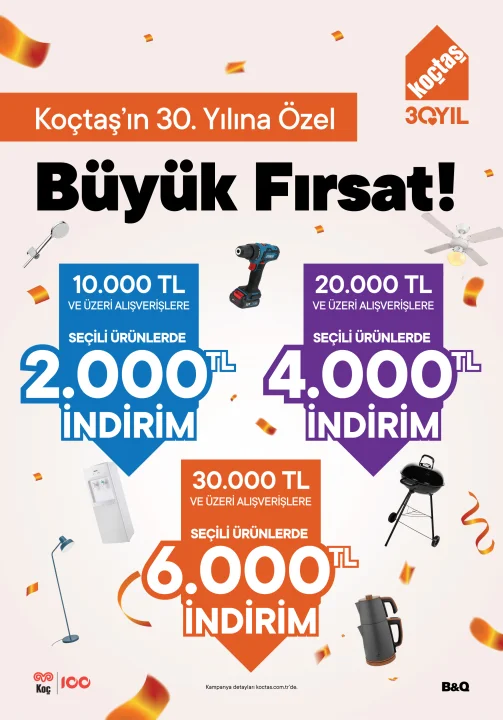 Koçtaş’tan 30. Yıla Özel Haziran Kampanyaları: İndirim ve Yenileme Fırsatları Bir Arada